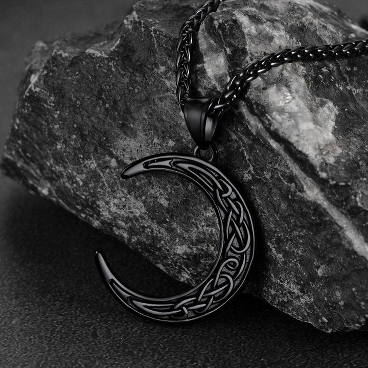 Flash Sale Celtic Crescent Moon Necklace For Men/Women