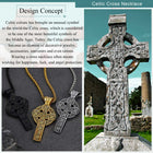 Irish Celtic Cross Necklace Pendant For Men Women 3