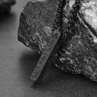 Engraved Viking Runes Bar Necklace Pendant Jewelry For Men 4