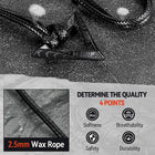 Viking Rune Mobius Triangle Pendant Necklace with Leather Chain 4