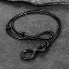 Viking Mobius Infinity Necklace Adjustable Leather Chain for Men 6