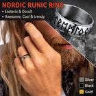 Flash Sale Norse Viking Runes Ring Stainless Steel Ring for Men 2