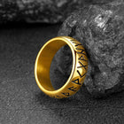 Flash Sale Norse Viking Runes Ring Stainless Steel Ring for Men 8