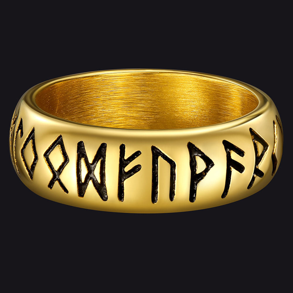 Flash Sale Norse Viking Runes Ring Stainless Steel Ring for Men