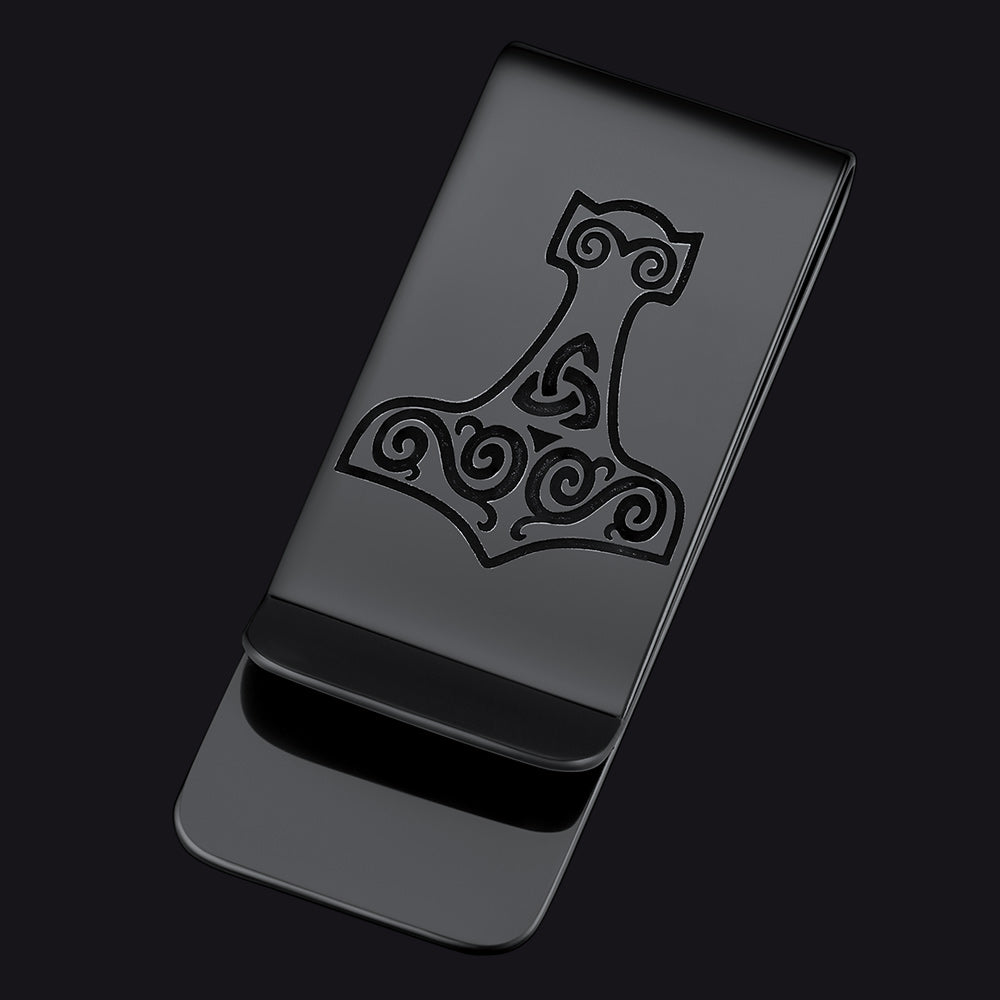 Viking Thor's Hammer Money Clip Classic Slim Wallets