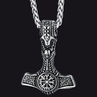 Viking Thor's Hammer Mjolnir Necklace Pendant For Men