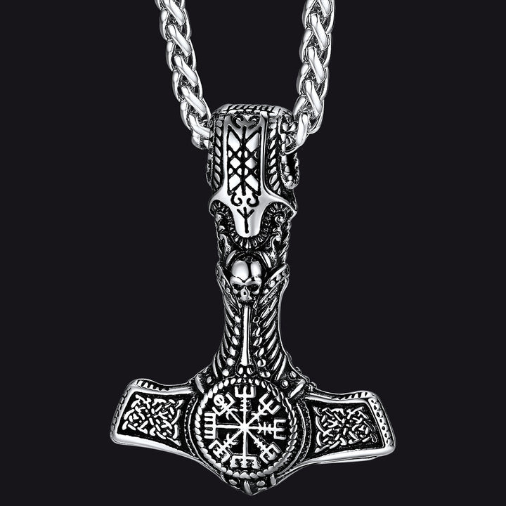Viking Thor's Hammer Mjolnir Necklace Pendant For Men