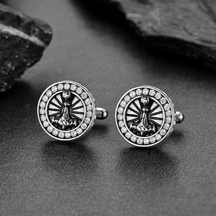 Viking Thor's Hammer Cufflinks for Men