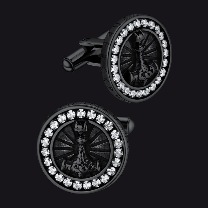 Viking Thor's Hammer Cufflinks for Men