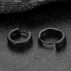 Norse Viking Runes Huggie Hoop Earrings in Sterling Silver 6