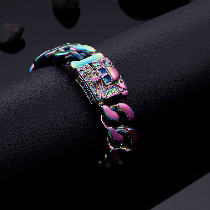 Skull Clasp Cuban Bracelet