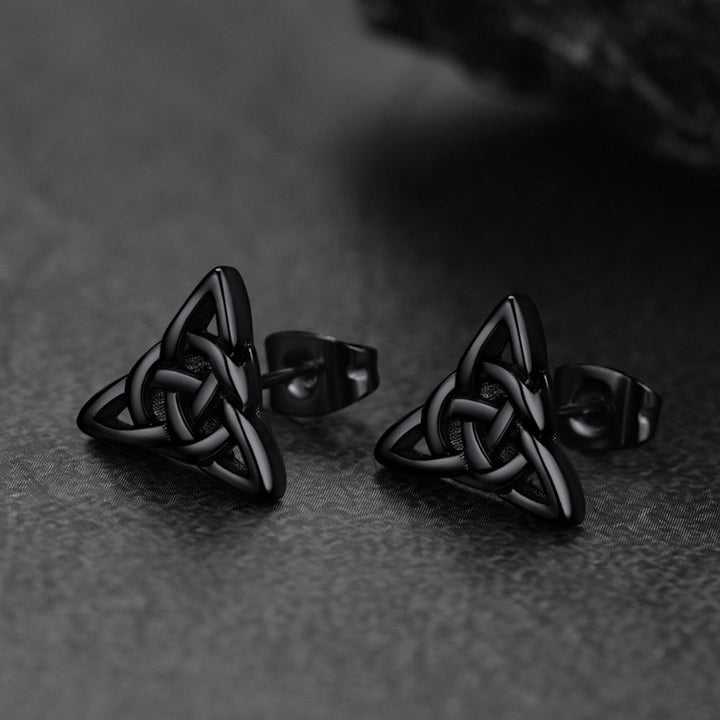 Celtic Knot Stud Earrings For Men