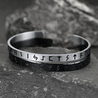 Norse Viking Runes Bangle Cuff Bracelet For Men 4