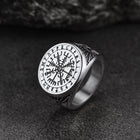Norse Viking Compass Ring Vegvisir Signet Ring 3
