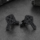 Irish Celtic Cross Cufflinks in Stainless Steel for Men 7