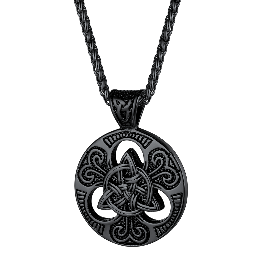 Vintage Celtic  Knot Necklace Amulet Pendant for Men