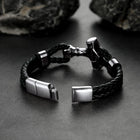 Viking Thor's Hammer Mjolnir Braided Leather Bracelet Gift For Men 8