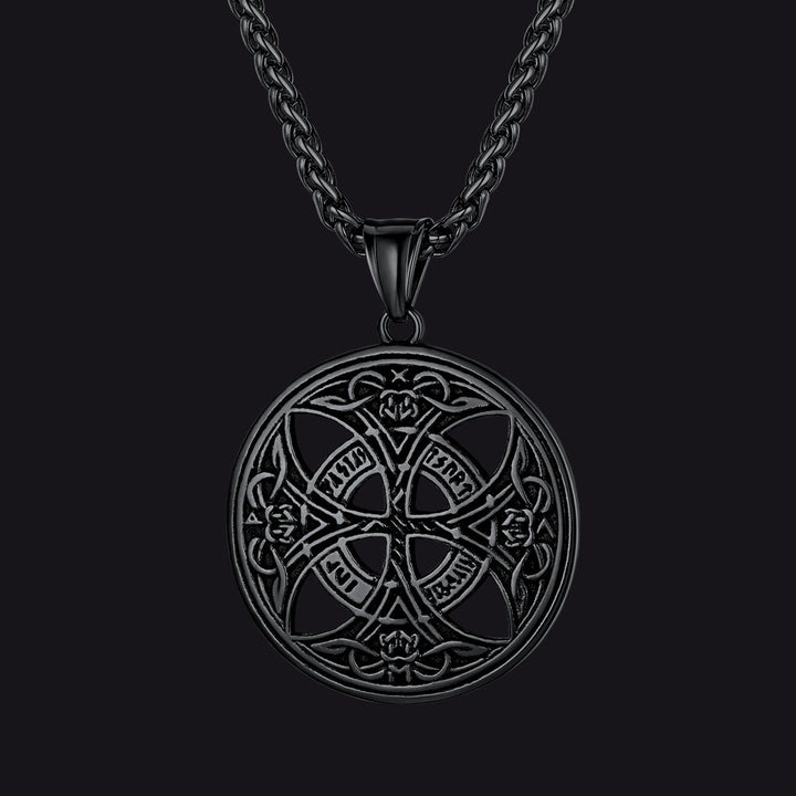 Viking Celtic Love Knot Necklace With Rune