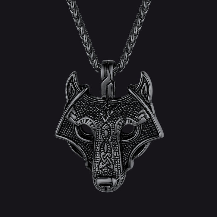 Norse Viking Celtic Wolf Necklace Amulet Jewelry For Men