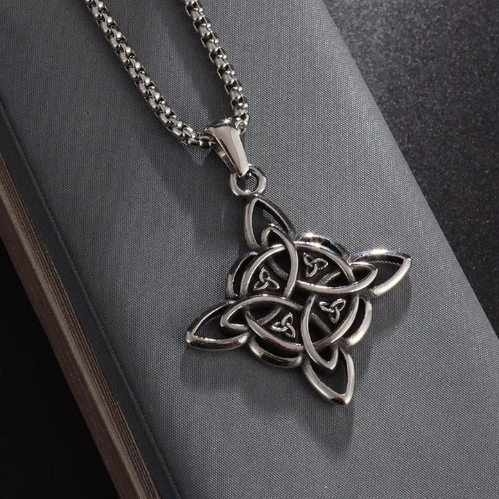 Classic Celtic Trinity Knot Interconnect Necklace