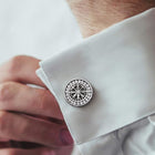 Nordic Viking Vegvisir Compass Cufflinks for Men 2