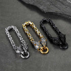 Viking Wolf Head Chain Bracelet Cuff Bangle Gift for Men 4